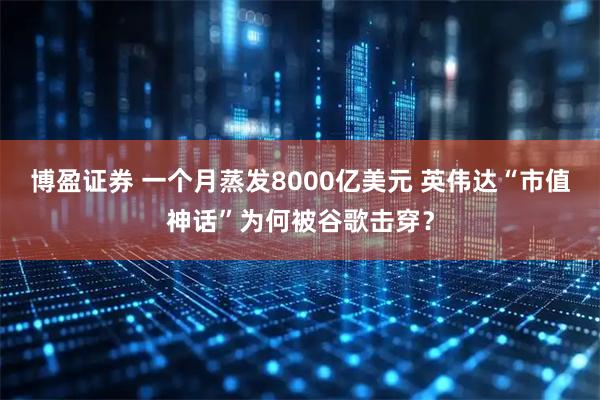 博盈证券 一个月蒸发8000亿美元 英伟达“市值神话”为何被谷歌击穿？